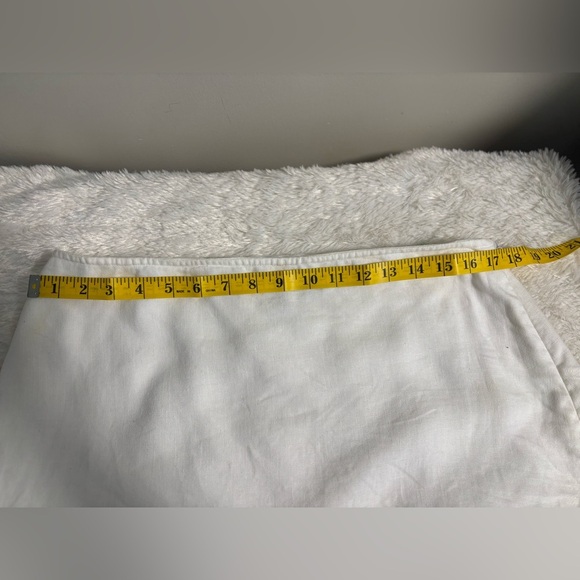 Alexandra Bartlett White Linen Asymmetrical Midi Skirt Size 14 - Picture 5 of 8